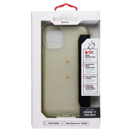 Survivor - Clear Wallet Case for Apple® iPhone® 11 Pro Max - Clear/Black