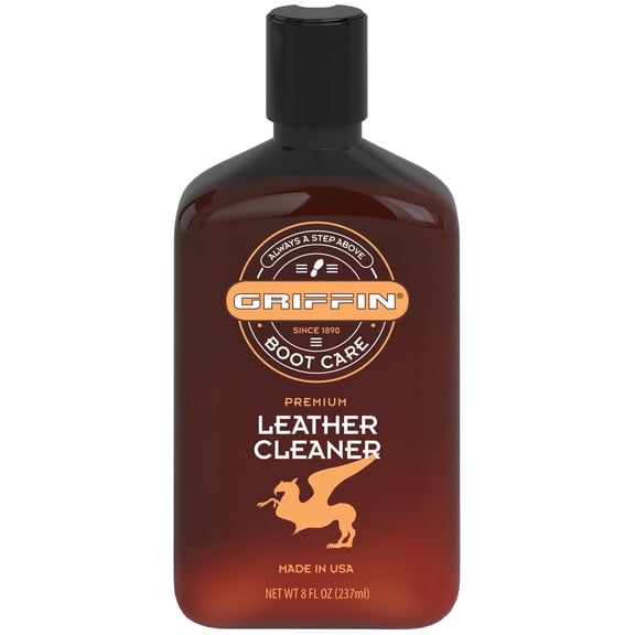 Griffin Boot Care Leather Cleaner - Color-safe Cleaner for All Leather - 8 oz.