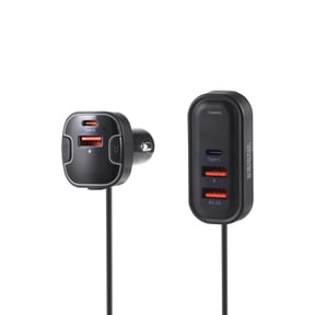Griffin Wireless FM Transmitter with Backseat Charging Hub - Bluetooth, Fast Charging, Universal Compatibility, Car Charger, USB Ports, Smartphone Charger, Car Audio Adapter