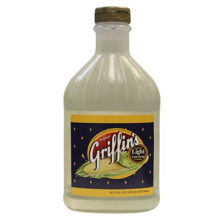 Griffin's Light Corn Syrup 32 fl. oz. Plastic Bottle - Kosher, Fat-Free, Allergen-Free