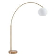 thumbnail image 1 of Zuo Modern Griffith Floor Lamp, 75 3/16"H, Brushed Brass Shade/Brushed Brass Base, 1 of 5