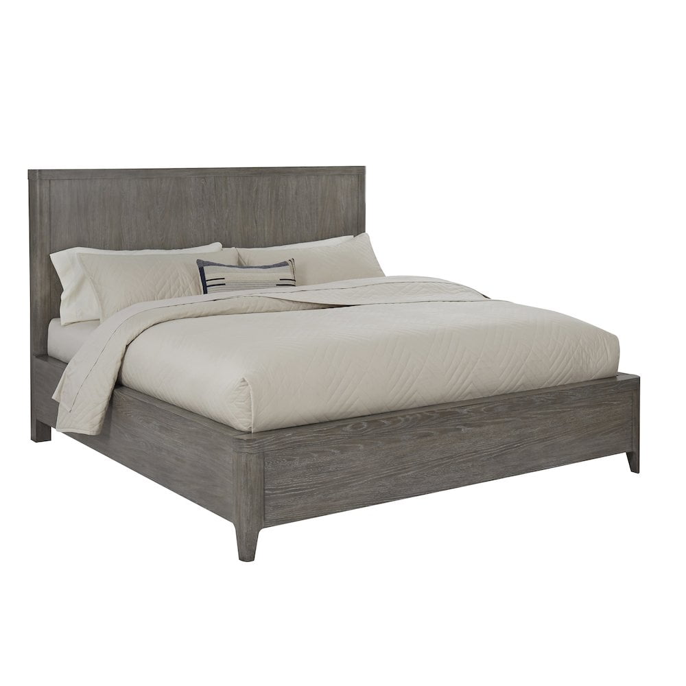 Griffith King Panel Bed in Gray Wood Finish by Scott Living