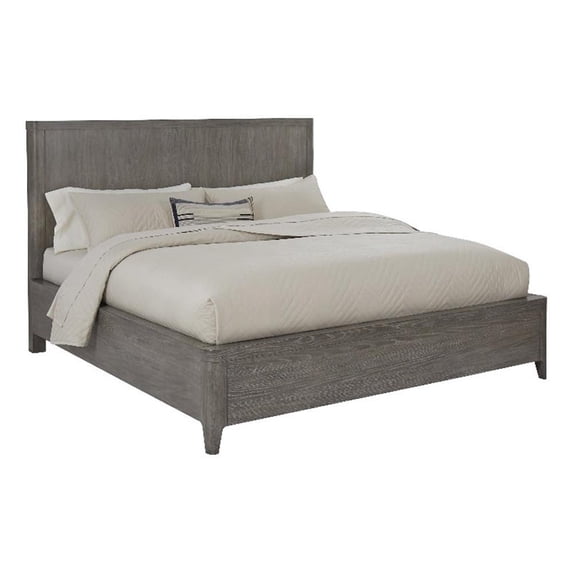 Griffith King Panel Bed in Gray Wood Finish by Scott Living