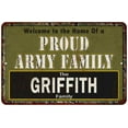 thumbnail image 1 of Griffith Proud Army Family Gift 8x12 Metal Sign 208120023369, 1 of 1