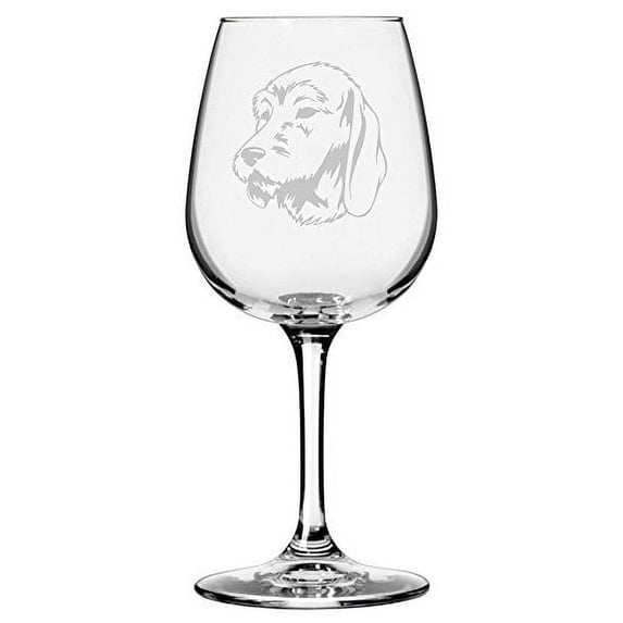 Griffon Fauve de Bretagne Dog Themed Etched 12.75oz Libbey Wine Glass