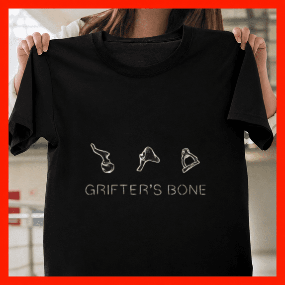 Musical Flashlight Grifters Bone Light Dark Western Gothic Outlaw Music Unisex T-Shirt, S ...