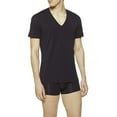 thumbnail image 1 of Grigioperla Comfort Line V-Neck T-Shirt (C548019) XL/Black, 1 of 1