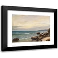 thumbnail image 1 of Grigori Ivanovitch Kapustin 18x14 Black Modern Framed Museum Art Print Titled - At the Coast, 1 of 5