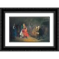 thumbnail image 1 of Grigoriy Myasoyedov 2x Matted 24x18 Black Ornate Framed Art Print 'Grandfather of the Russian Fleet', 1 of 2