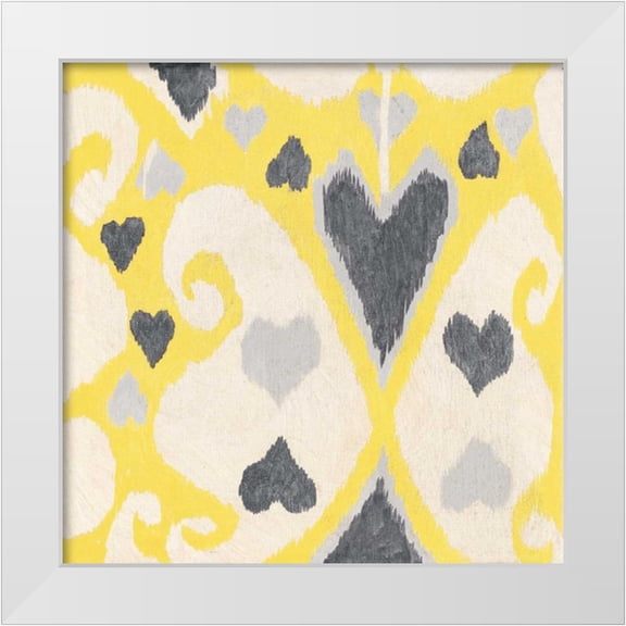 Grijalva, Tom 12x12 White Modern Wood Framed Museum Art Print Titled - Exotic Textile 3