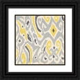 thumbnail image 1 of Grijalva, Tom 20x20 Black Ornate Wood Framed with Double Matting Museum Art Print Titled - Exotic Textile 1, 1 of 4