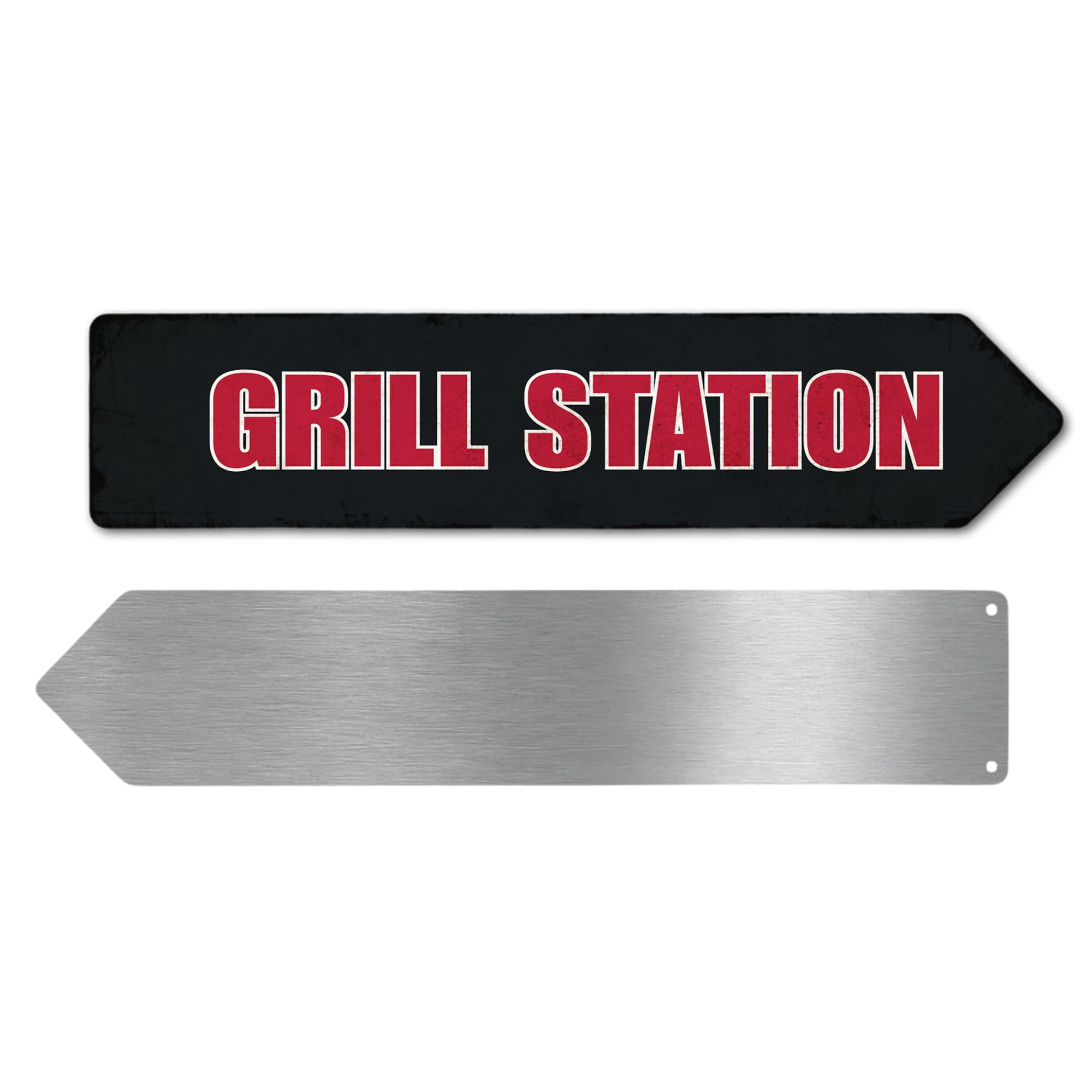 Gril Station Metal Sign by DC | Arrow Metal Directional Signage for ...