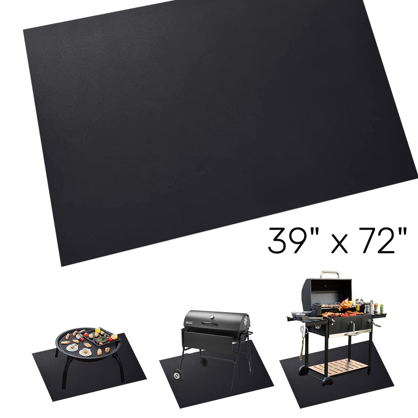 Grill Accessories Under Grill Mat BBQ Accessorie Outdoor Fireproof