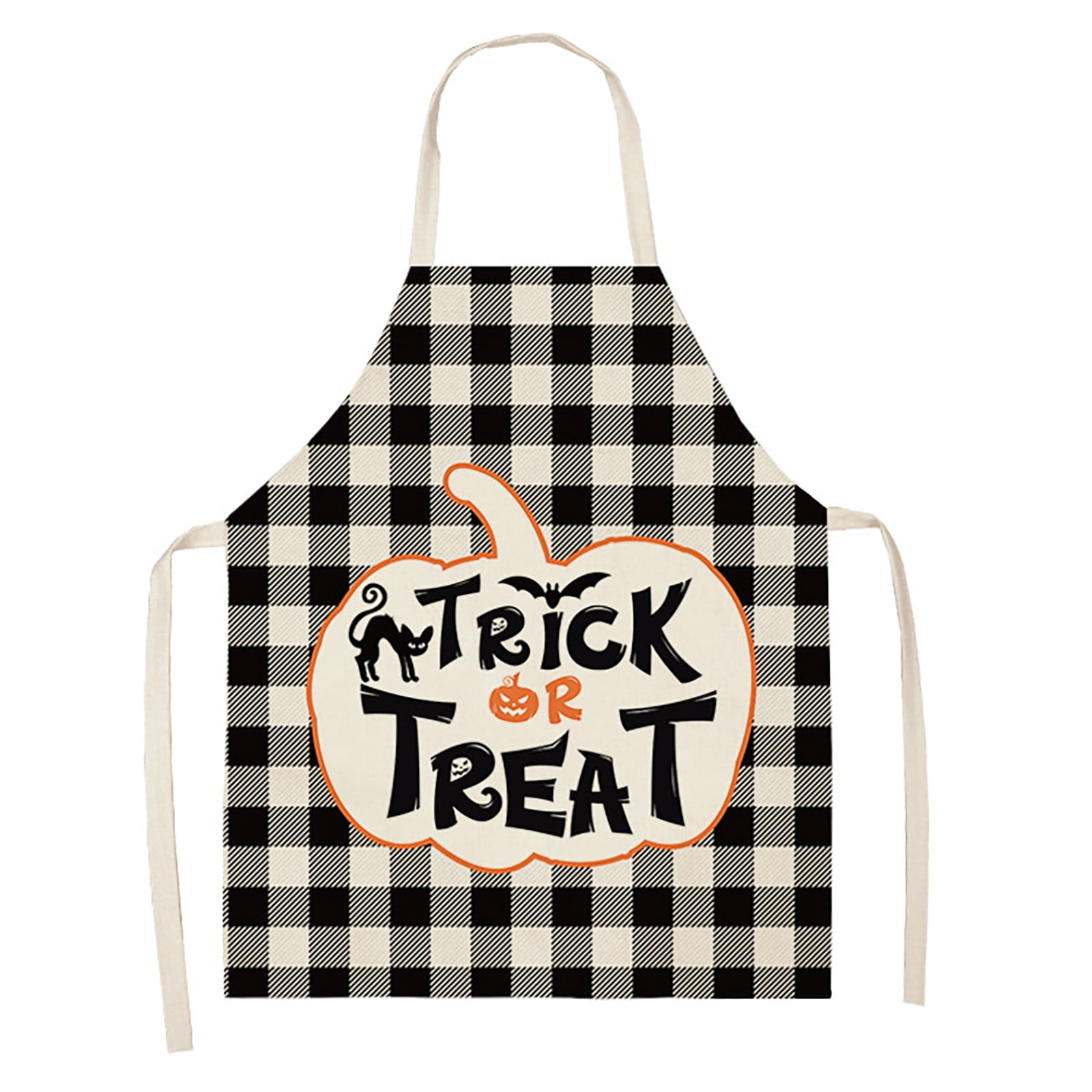 Grill Apron Mens Chef Aprons with Pockets Apron Extra Long Ties Kitchen Aprons for Women Plaid