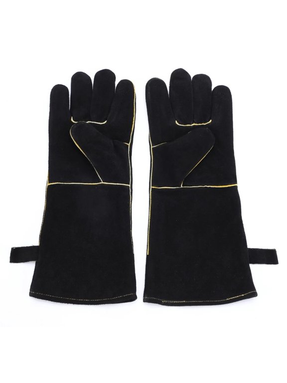 Grill BBQ Glove Barbecue Welding Gloves Double Layer Insulation High Temperature Resistant ,More Durable