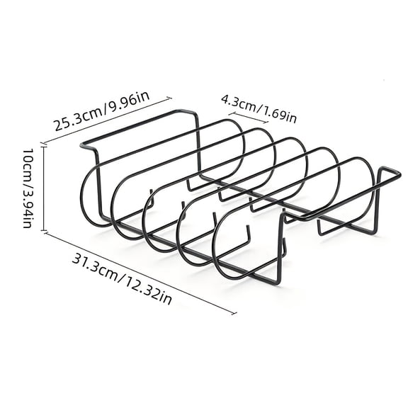 Grill Basket Nonstick BBQ Rack for Steak Ribs and Vegetables, 1 Piece Outdoor Tool
