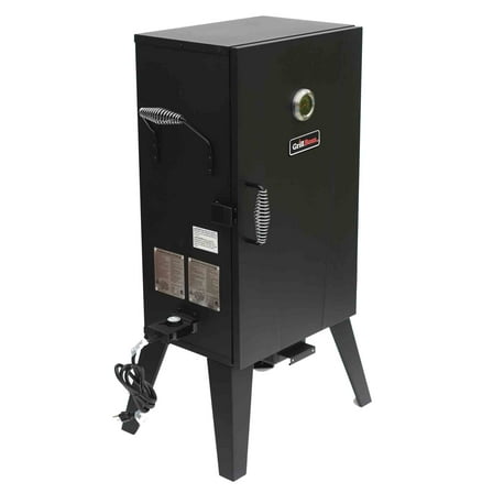 Open Box Grill Boss 1500 Watt Electric Smoker w/531 Sq In Cooking Area, Black