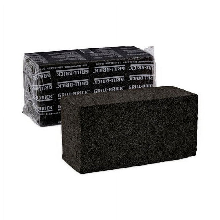 Grill Brick, 8 x 4, Black, 12/Carton Grill Brick, 8 x 4, Black, 12/Carton