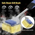 thumbnail image 1 of Grill Brush Bristle Free for Outdoor Grill, Steam Grill Cleaning Brush Replaceable BBQ Cleaner Brush Head,Extended Handle, Safe Grill Brush with Scraper for Cast Iron Stainless-Steel Grates, 1 of 6