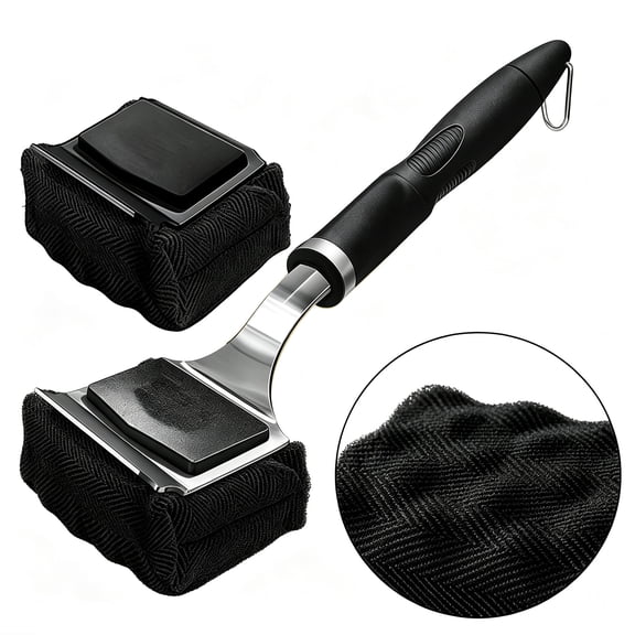 iFaveorr Grill Brush Bristle Free BBQ Grill Cleaner with Replaceable Head (2PCS), Steam Cleaning Scraper Tool, 17'' Long Handle for Cast Iron & Stainless Steel Grates, Safe Heavy Duty Grill Brush