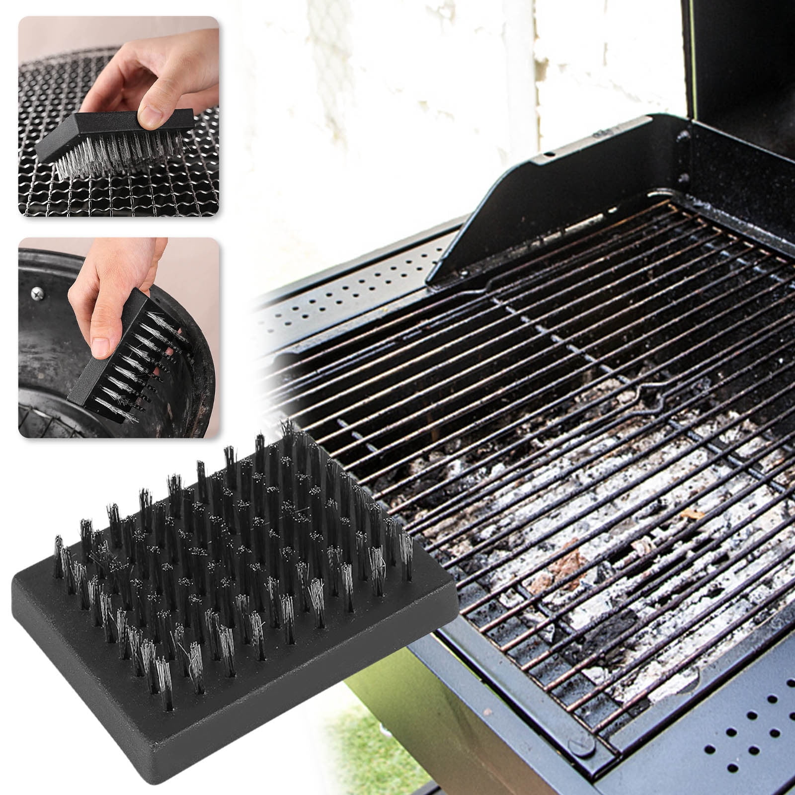 Grill Brush Replacement Heads, Wire Bristle Free Grill Cleaning Brush