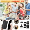 thumbnail image 1 of Grill Brush and Scraper Kit with Replaceable Cleaning Head, Heavy Duty BBQ Tools Set with 10 Scrubbing Pads, Rustproof Kitchen Griddle Cleaner for Barbecue Grate Pan Outdoor Cooking Gift, 1 of 9