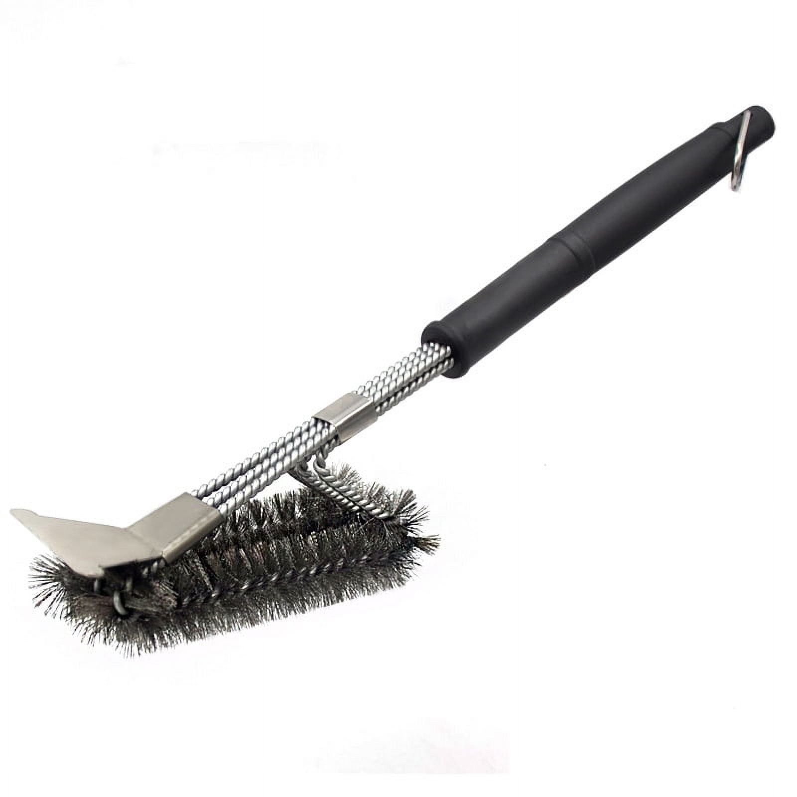 Grill Brush and Scraper 18 Inch,Stainless Steel Barbecue Cleaning Brush,Wire  Bri