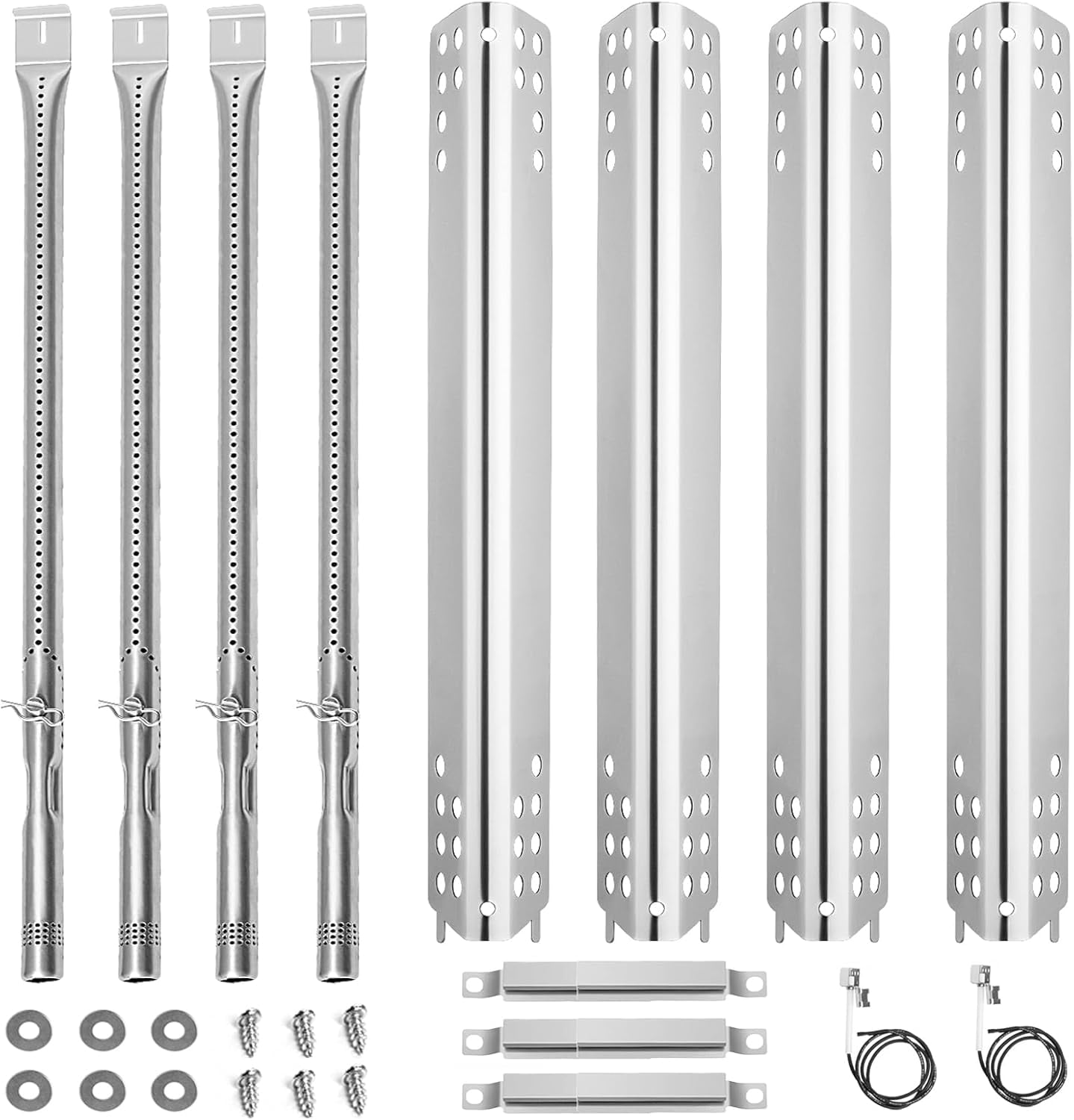 Grill Burner Performance for Charbroil  463347017 Gas Grill Burner, 4 Pack, 2.8" x 17" x 4"