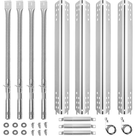 Grill Burner Performance for Charbroil  463347017 Gas Grill Burner, 4 Pack, 2.8" x 17" x 4"