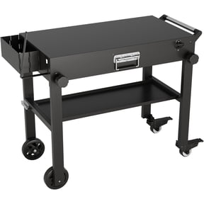 Grill Cart for Blackstone Griddle, Portable Outdoor Grill Table, Foldable Cart Table with WheelsGriddle Stand Fit 17 Inch Or 22 Inch
