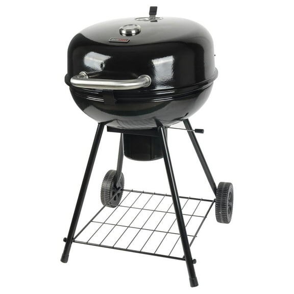 Grill Charcoal Kettle Grill with Large 22-Inch Cooking Area - Includes Warming Rack, Bottom Storage Shelf, Catcher & Wheels for Outdoor BBQ, Tailgating, Camping & Backyard Grilling 22 inch