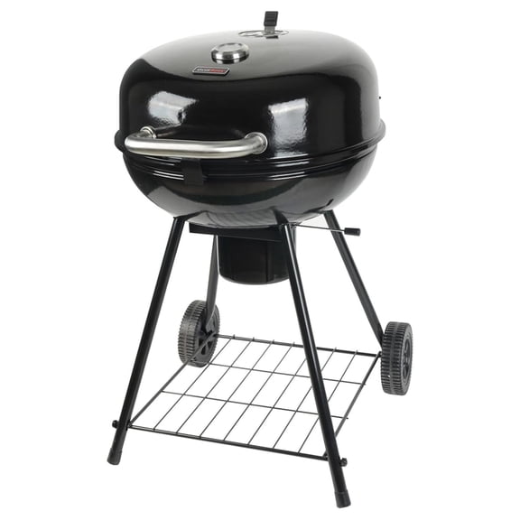 Grill Charcoal Kettle Grill with Large 22-Inch Cooking Area - Includes Warming Rack, Bottom Storage Shelf, Catcher & Wheels for Outdoor BBQ, Tailgating, Camping & Backyard Grilling