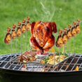 Grill Chicken Rack 10 Slots Chicken Wing Rack 4 in 1 Beer Chicken Stand