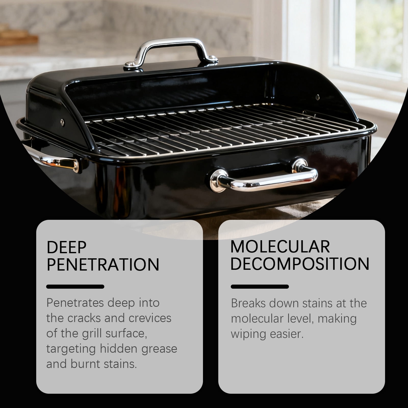 Grill Cleaner Spray - Quickly Cleans BBQ Burnt-on Foods and Grease from ...