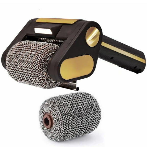 Grill Cleaner for Outdoor Grill,Cordless Electric BBQ Scraper with LED Light, 350 RPM, Rechargeable & Dishwasher Safe