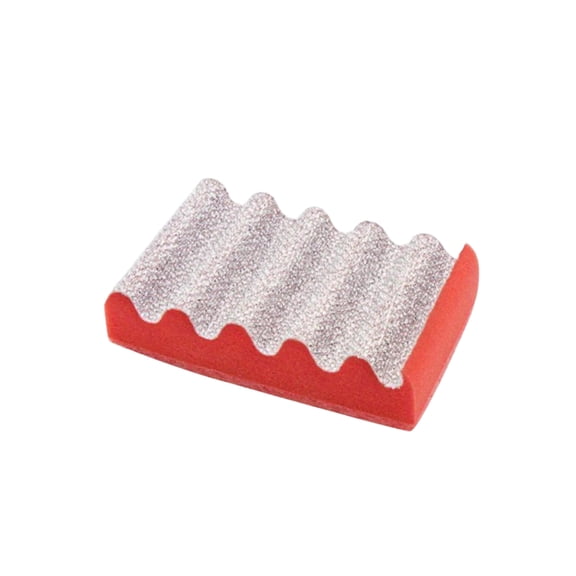 Grill Cleaning Sponge Barbecue Net Scrubber Mesh Baking Tray Rust Removal Brush Scouring Pad for Outdoor BBQ Grates Oven Racks and Kitchenware Red