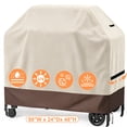 thumbnail image 1 of YEERSWAG Gas Grill Cover 58", Waterproof BBQ Cover with Windproof  Straps & Drawstring, 420D Oxford Fabric Universal BBQ Grill Cover Fits Weber Spirit Char-Broil Nexgrill Brinkmann, Beige, 1 of 8