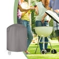 thumbnail image 1 of Grill Cover, 35 Inch Charcoal BBQ Cover, Round Barbecue Cover, Fade and UV Resistant Small Smoker Cover, Waterproof Heavy Duty Cover, for Charcoal Grill (Gray), 1 of 7