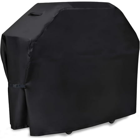 Grill Cover 58 inch BBQ Grill Cover Reinforced Corners & Windproof Clips Outdoor Grade 210D Fabric for Weber LX300, Dyna-Glo, Monument Grills Outdoor Furniture Covers