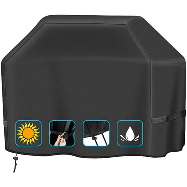 Grill Cover,58 inch Grill Covers for Backyard Grill,Heavy Duty Grill Cover for Outdoor Waterproof Gas Grill Cover,UV and Fade Resistant BBQ Cover for Grills up to 56-in Width,Black