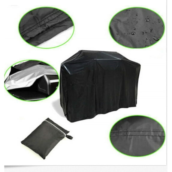 Grill Cover, 67 inch BBQ Gas Grill Cover Waterproof Weather Resistant, Dustproof , Fade Resistant, UV Resistant Material For Grills, Black