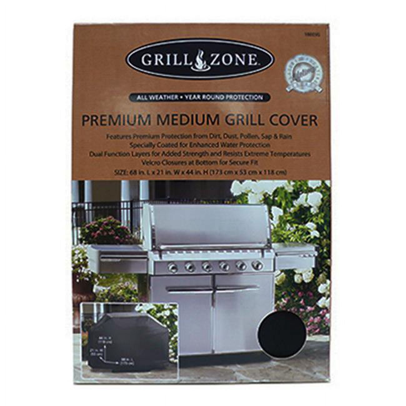 Grill Cover, 68 X 21 X 44", Blue Rhino, 00387TV