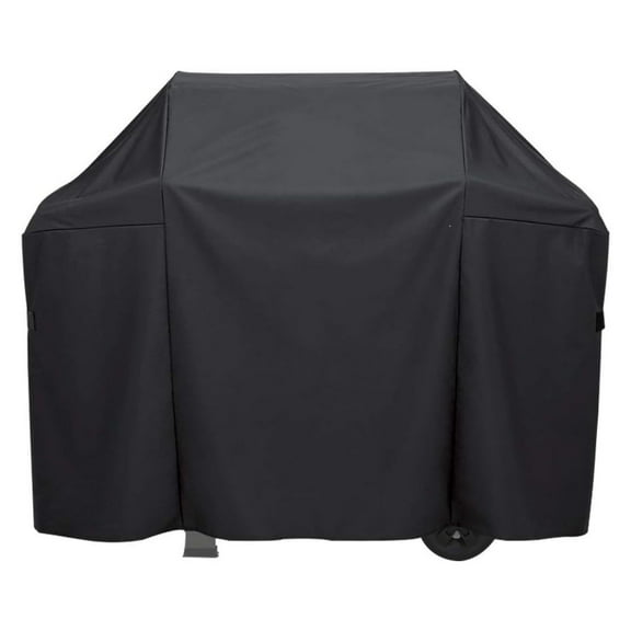 Grill Cover Compatible with Weber Spirit SP-335 Gas Grill, Outdoor Waterproof Marine Black Cover, Dimensions 49.5''W x 24''D x 45''H by