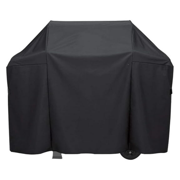 Grill Cover Compatible with Weber Spirit SP-335 Gas Grill, Outdoor Waterproof Marine Black Cover, Dimensions 49.5''W x 24''D x 45''H by