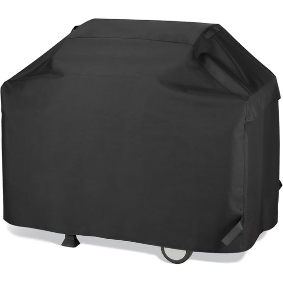 Heavy Duty Grill Cover for Outdoor Grill, 210D Waterproof & UV Resistant BBQ Grill Cover, Universal Fit for Most Brands, Fits Weber Genesis Series and Other Gas Grills, Black