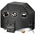 thumbnail image 1 of Grill Cover for Outdoor Grill,600D Heavy Duty Waterproof Oxford Fabric BBQ Cover,Teencool 52" Gas Grill Covers for Outside with Adjustable Drawstring & Strip,2 Handles,Storage Bag, 1 of 8