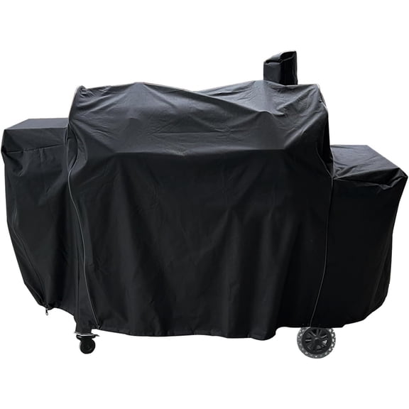 Grill Cover for Pit 1100 Pro Series Triple-Function Combo Grill PB1100PSC1 PB1100PSC2, PB1230CS1 for Pitboss Pro Series 1260 1230 600D Heavy Duty Pellet Cover, Black