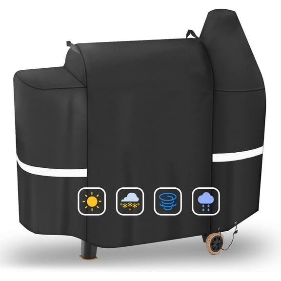 Grill Cover for Pit Boss Pro Series 850, 820 Wood Pellet Grill, 600D Heavy Duty Smoker Cover for 820D/ 820FB/ 820D3/ 820SC/ 820XL/ Z Grill 700 Serie, All Weather Protection Waterproof BBQ Grill Cover