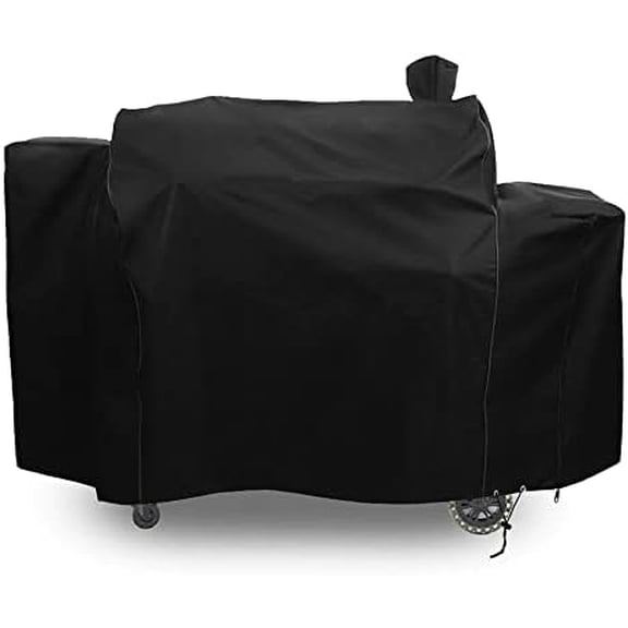 Grill Cover for Pit Boss Pro Series Triple-Function Combo Grill PB1100PSC2 PB1100PSC1 Pit Boss PB1230 Sportsman 1230 Pellet/Gas Combo Grill Cover Heavy-Duty, Black, PB 67364$$Garden &