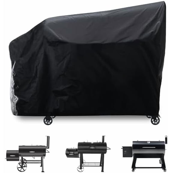 Grill Cover for Rec Tec Flagship XL 1400 Pellet Smoker Grill Offset Smoker Cover Outdoor Waterproof for RecTec RT-1400 Flagship 1400 Wood Pellet Grill Cover Heavy Duty